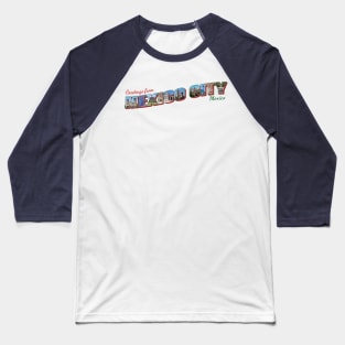 Greetings from Mexico City in Mexico Vintage style retro souvenir Baseball T-Shirt